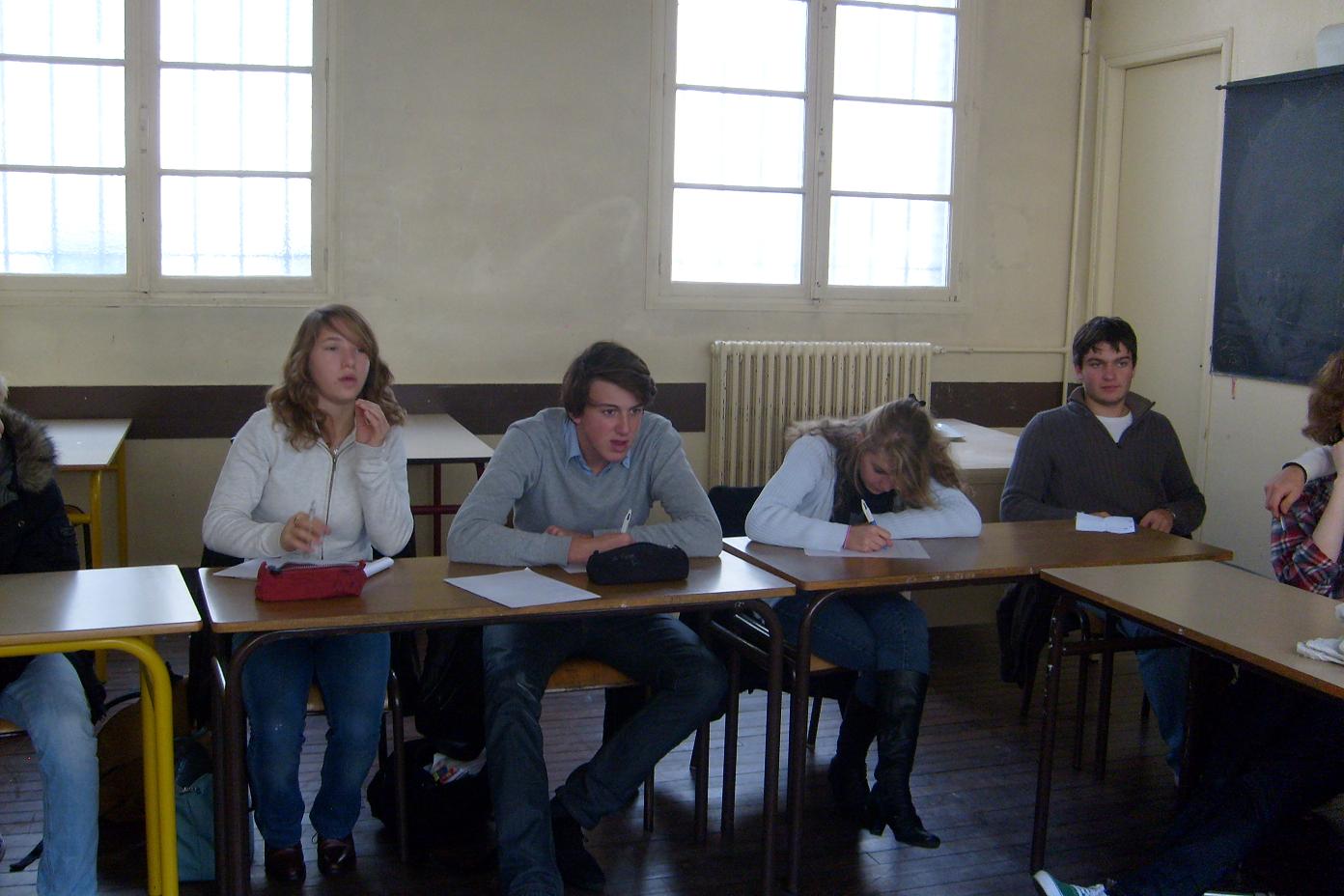 Réunion des délégués du Lycée